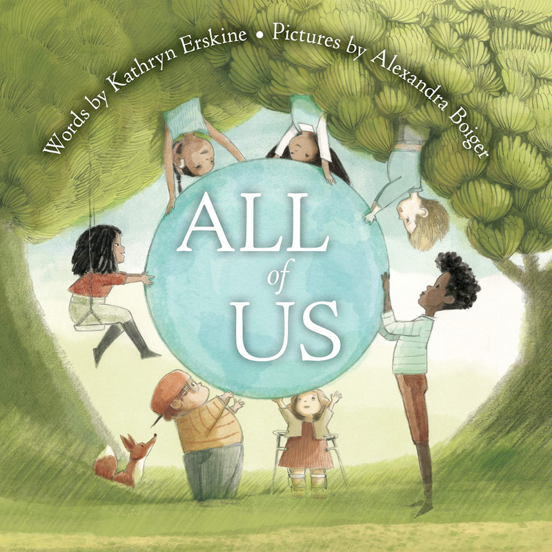 Picture of the children's book, "All of Us" written by Kathryn Erskine
