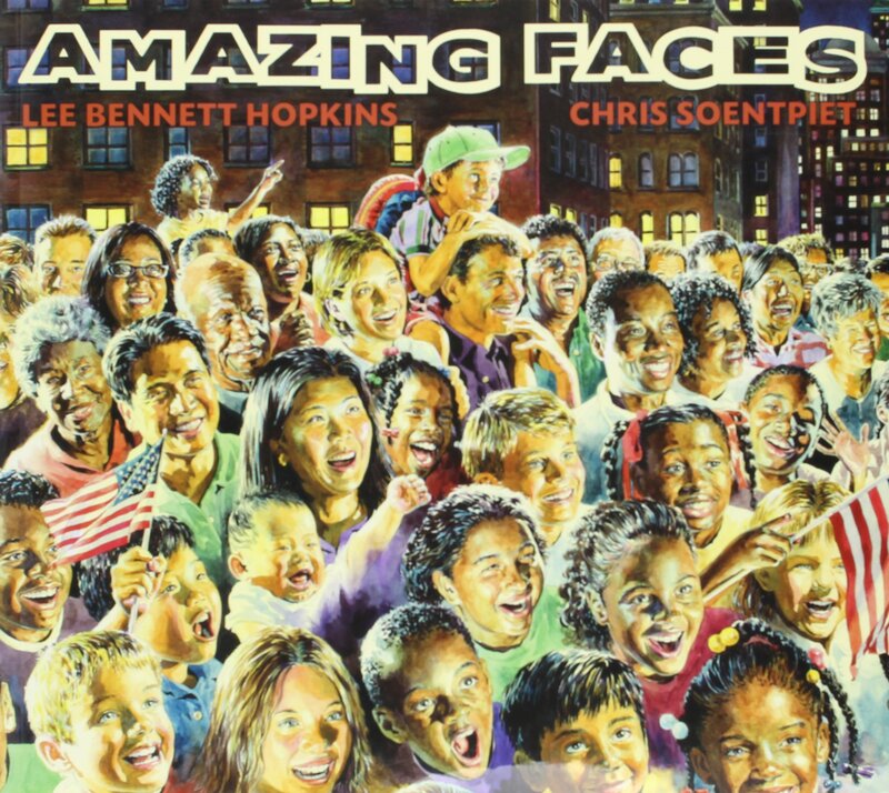 A picture of the children's book called Amazing Faces.