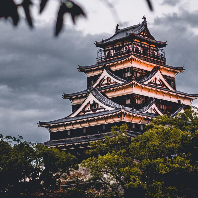 Japanese Temple in Hiroshima Japan
