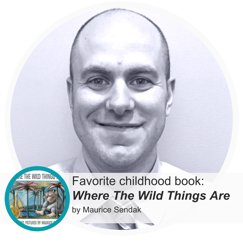 A picture of Jonah Goldshlag, Co-founder of Cultured Kids, board Vice President, and Senior Consultant at Deloitte and his favorite childhood book, Where The Wild Things Are by Maurice Sendak