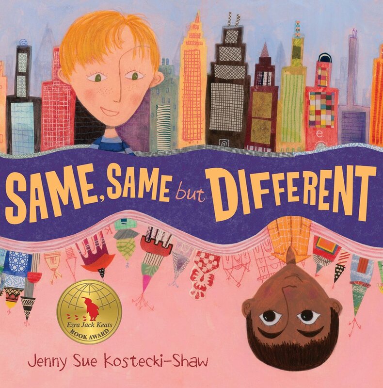 A color image of the children's book: Same, Same, but Different by Jennysue Kostecki-Shaw
